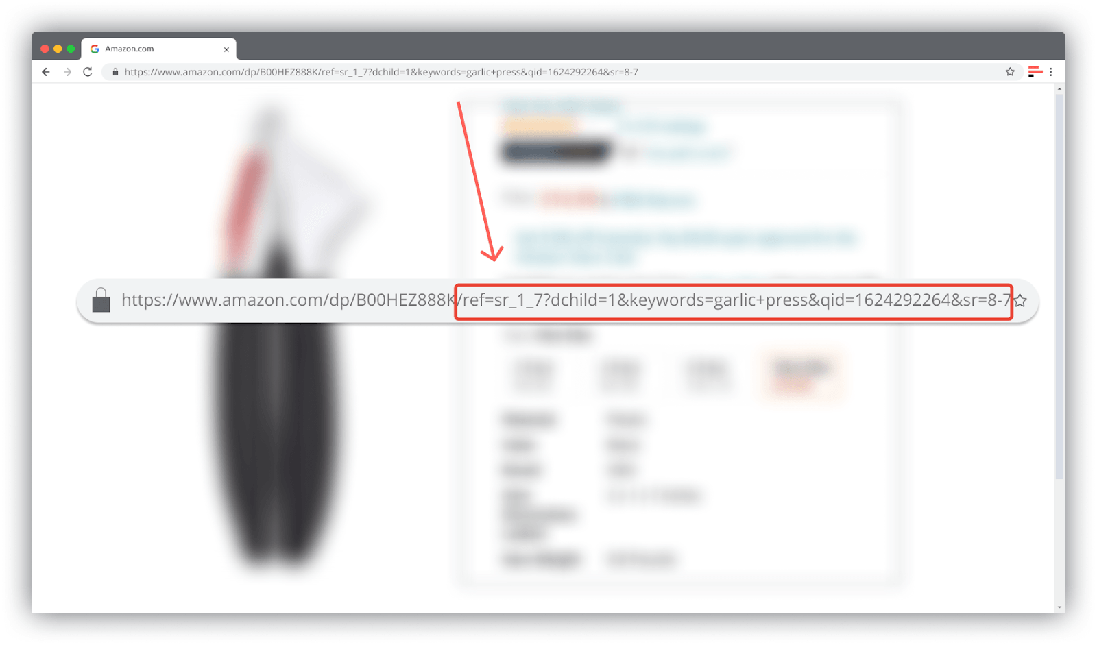 To access the complete listing information, remove the right part of the link