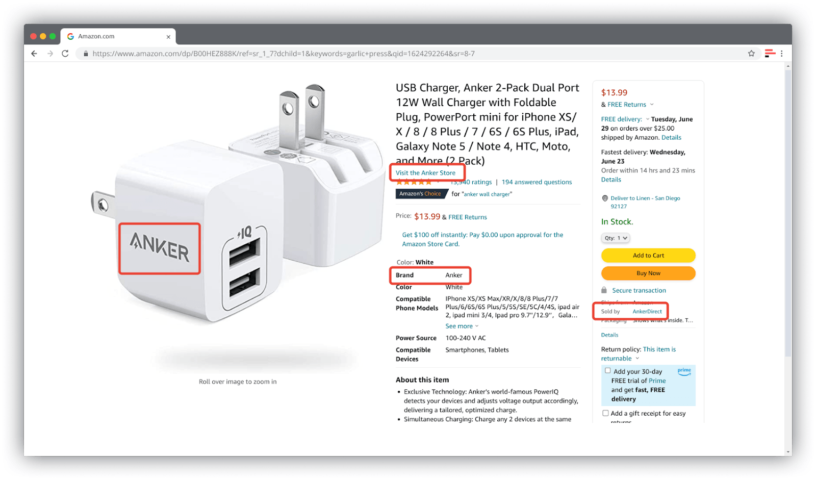Private Label product example