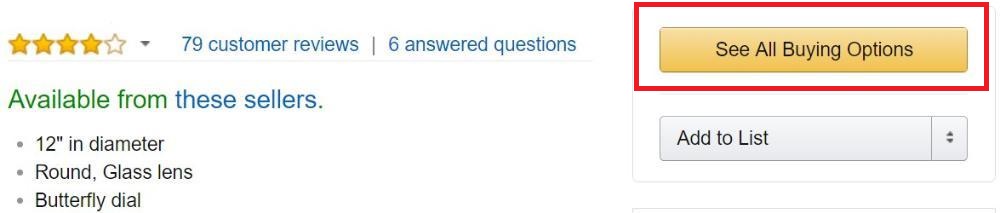 Buy Box suppression means that the "Add to Cart" button is replaced by "See All Buying Options"