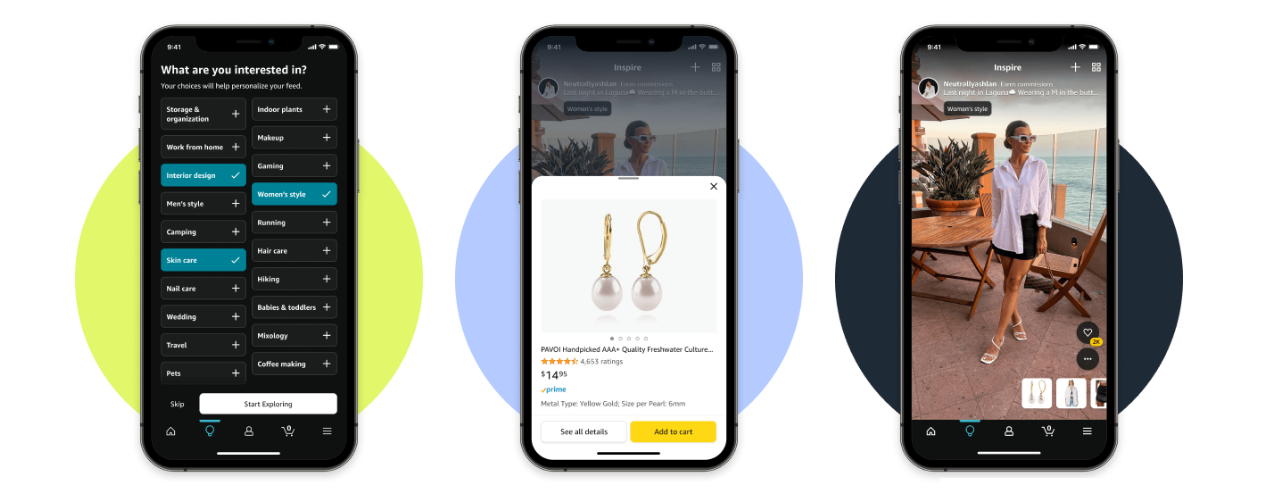 Использование Amazon Inspire