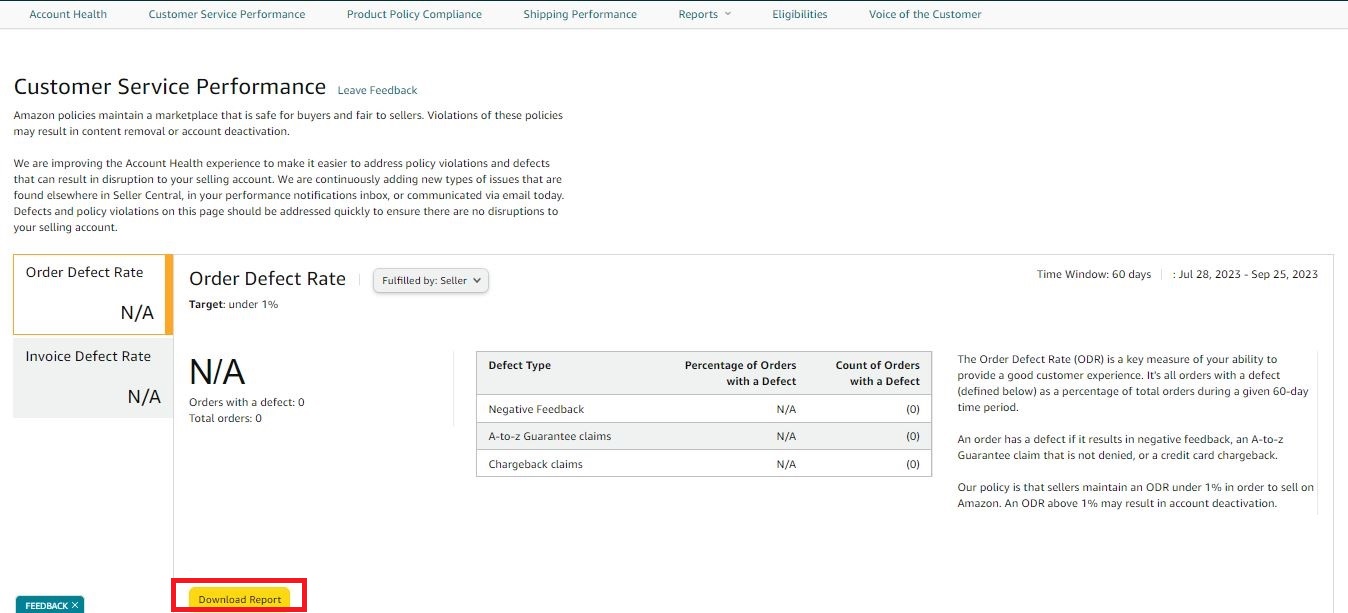 ODR raporunu görmek için Raporu İndir düğmesine tıklayın