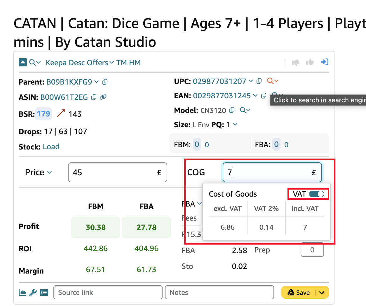 Seller Assistant supports VAT calculation