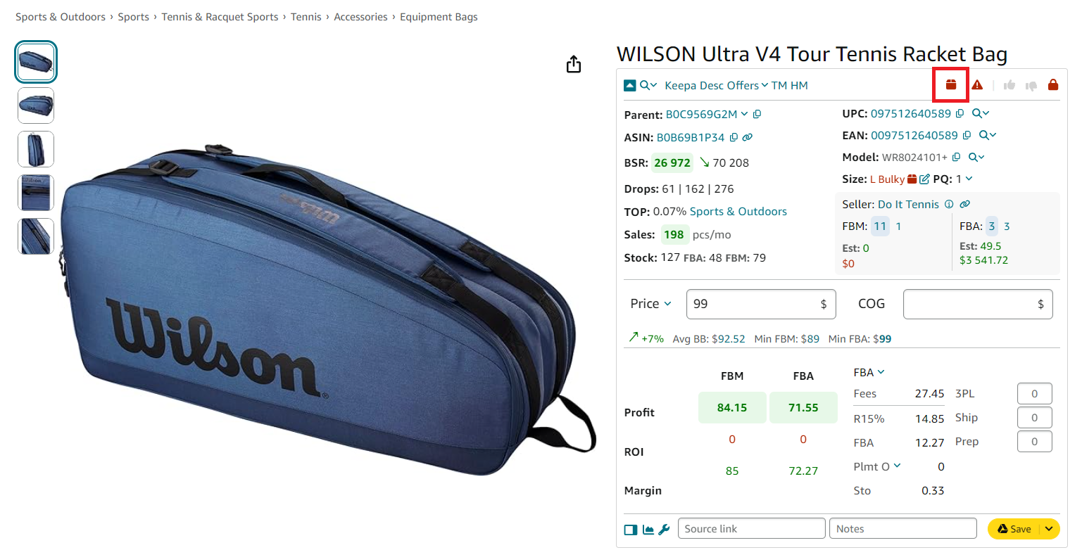 heavy and bulky alert