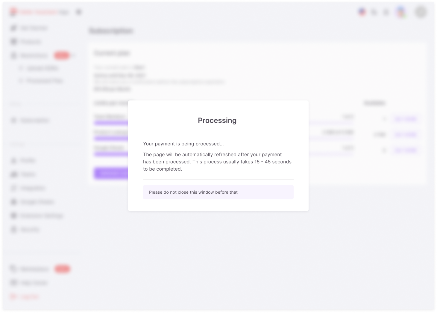 If the attempt was successful, you will see a confirmation.