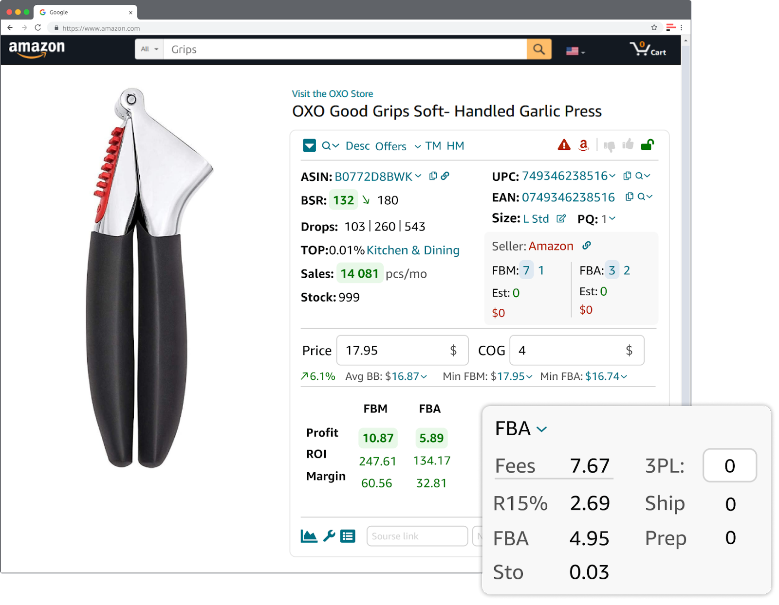 Seller AssistantCalculadora de tasas y gastos logísticos