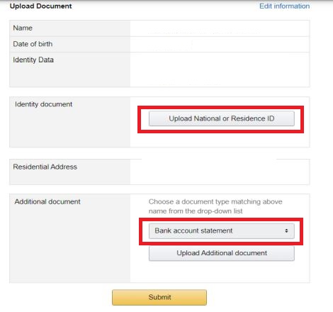 Los vendedores particulares deben subir la copia del DNI y otros documentos