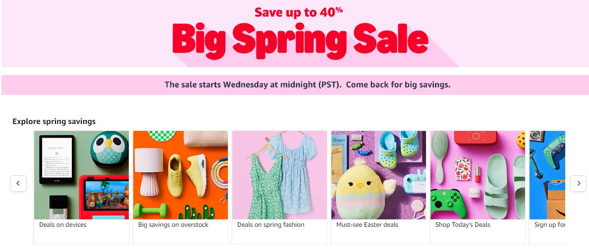 Amazon's Big Spring Sale