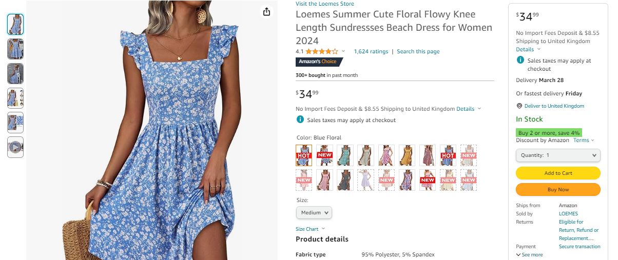 Spring fashion apparel example