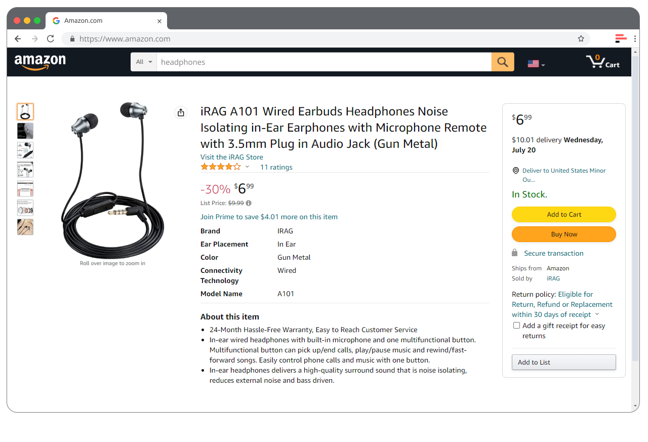 Example of Amazon private label product