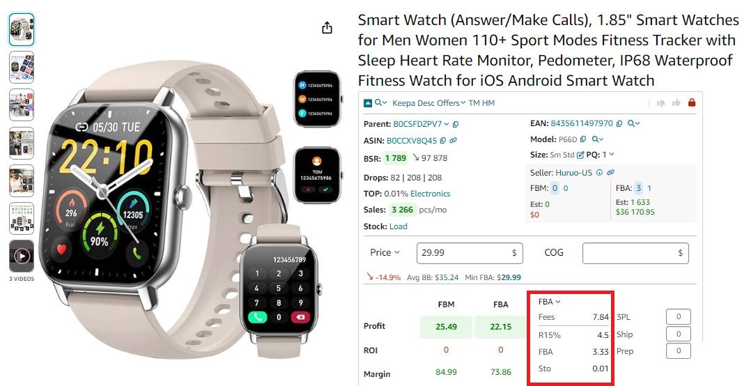 Seller Assistant App calculates all Amazon fees