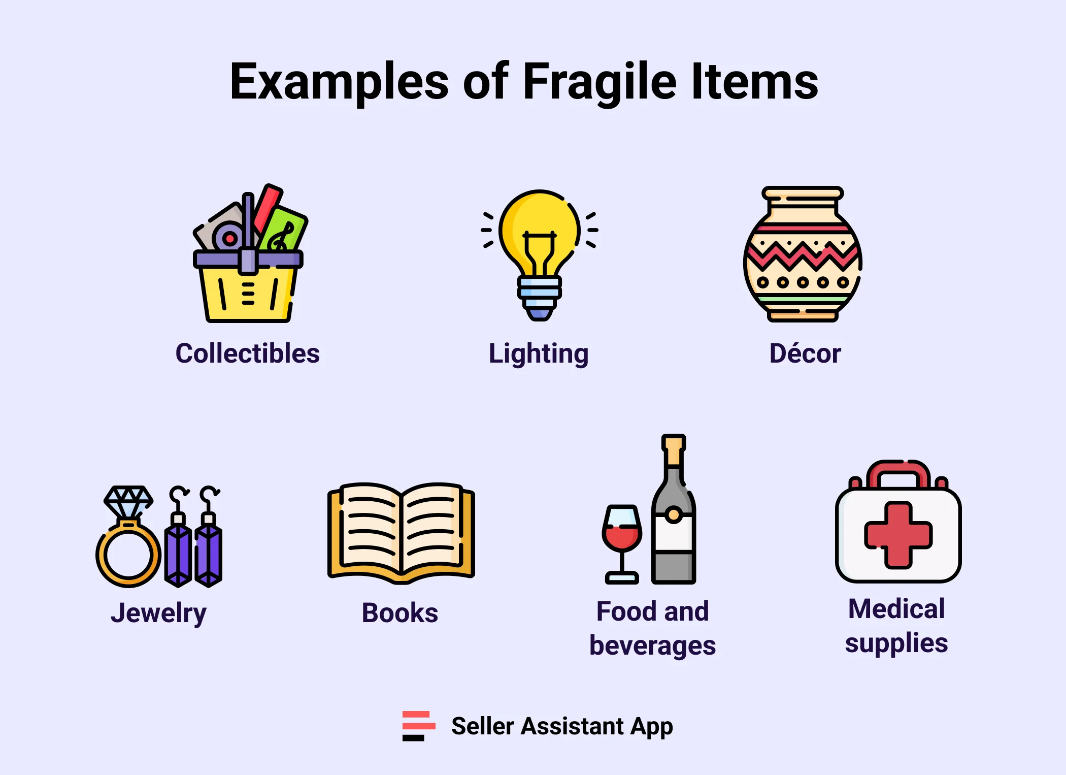 Examples of fragile items