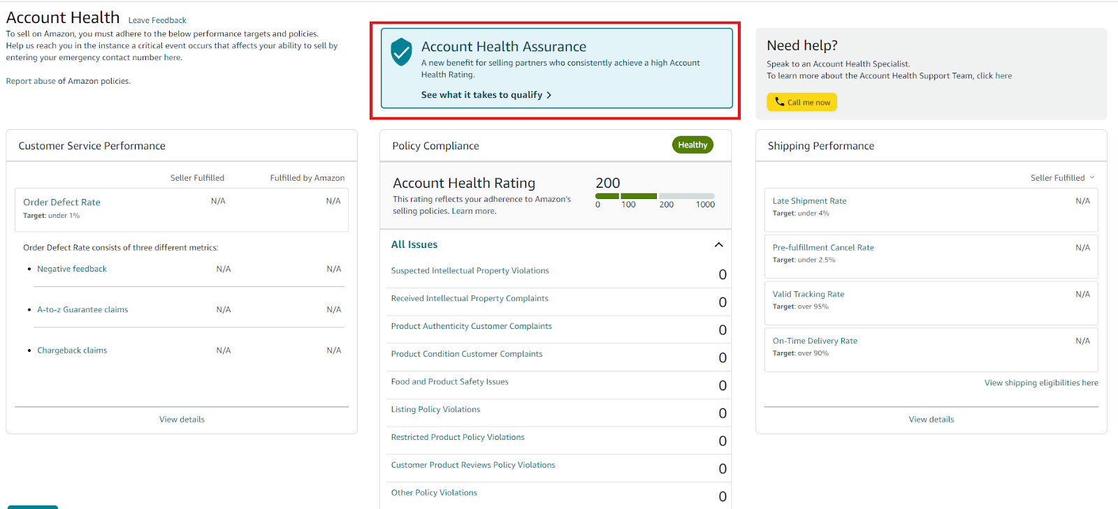 Account Health Assurance