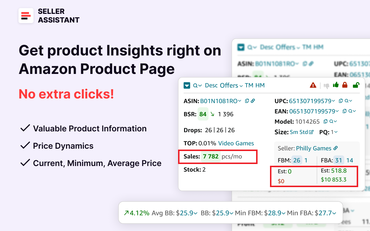 Seller Assistant's Sales Estimator 