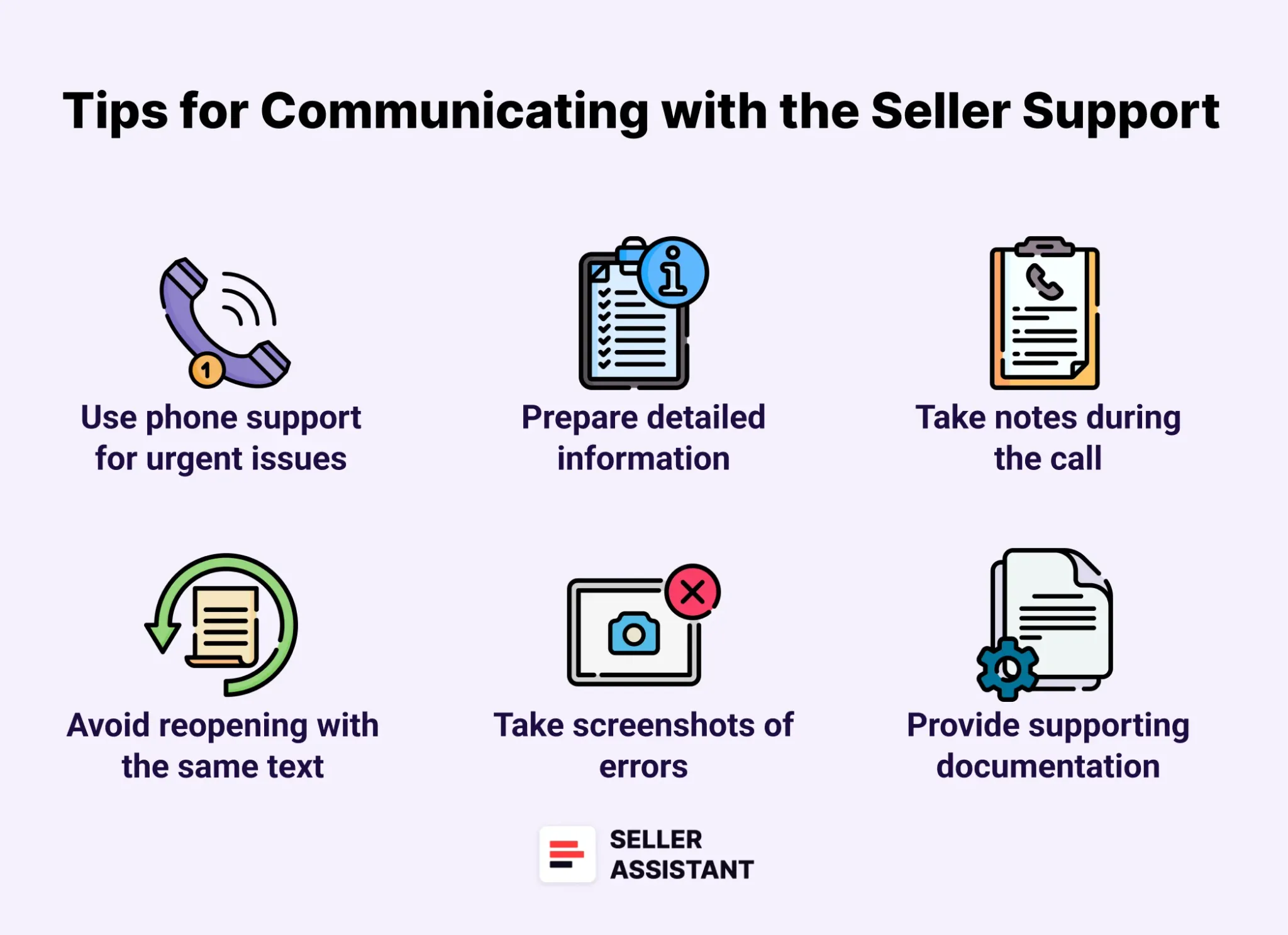 Tips for Communicating with the Seller Support