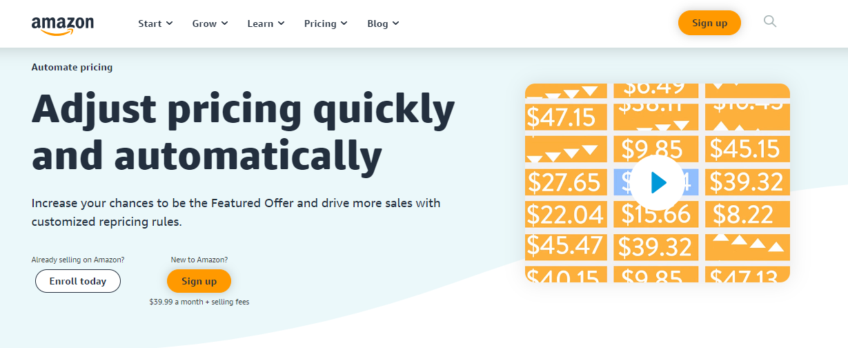 Amazon Automate Pricing tool