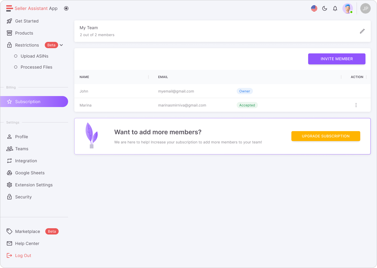 Virtual Assistant Account