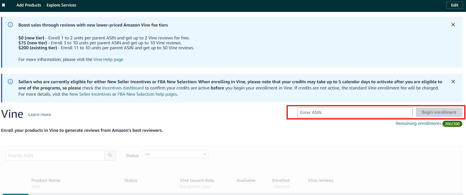 Enter your product’s ASIN