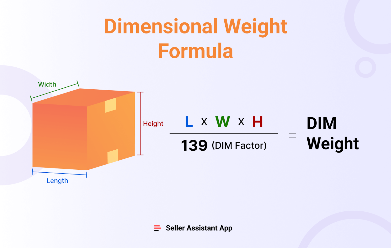 Dimensional Weight Formula