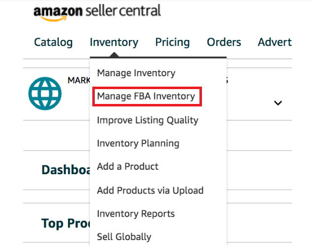 To fix stranded inventory, go to the Manage FBA Inventory section
