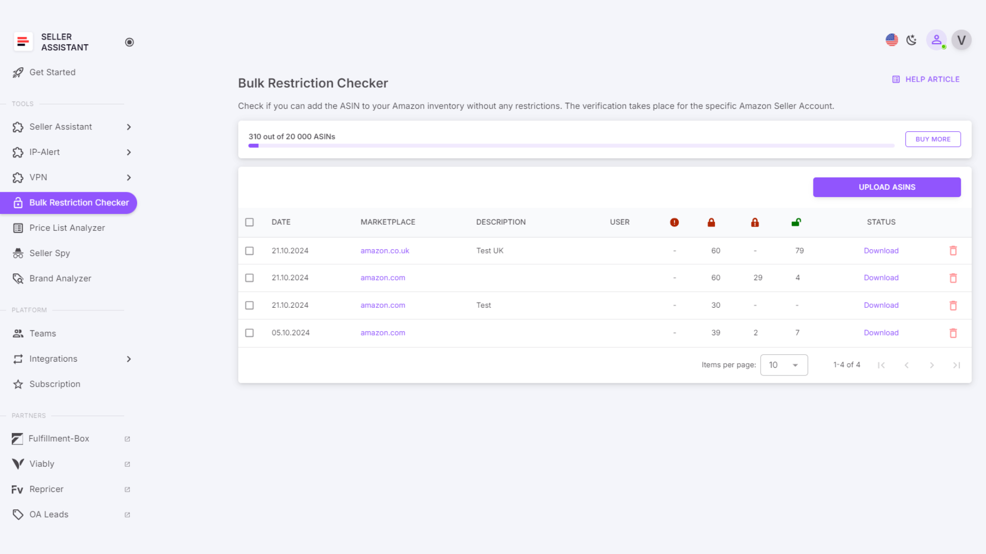 Bulk Restriction Checker