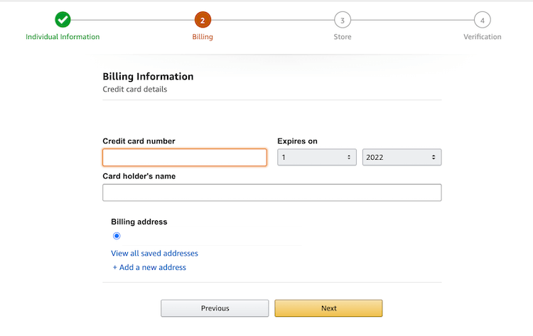 Kredi kartı bilgilerinizi ekleyin