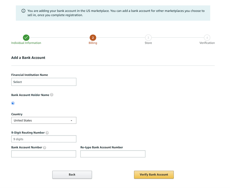 Banka hesap bilgilerini ekleyin