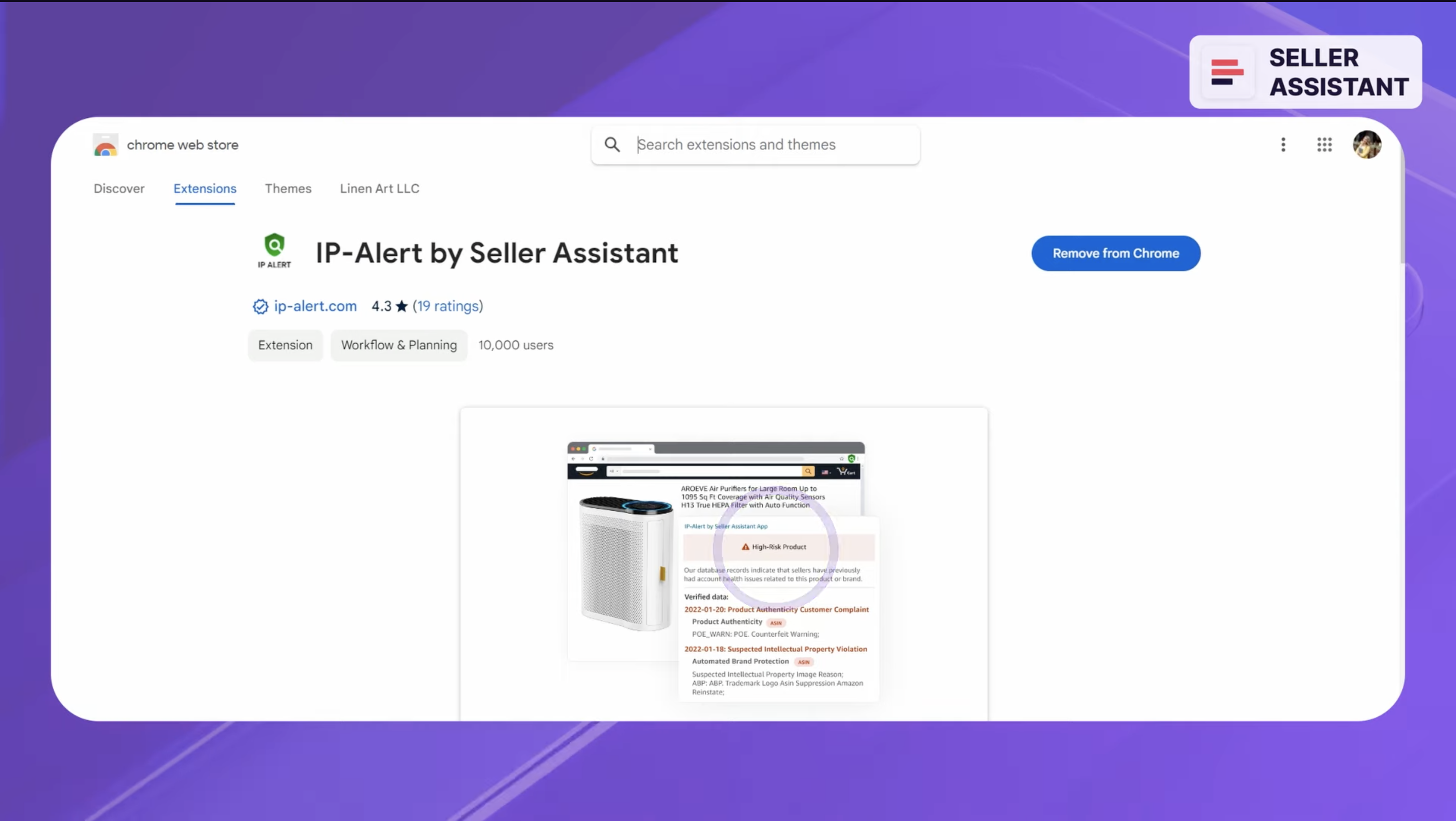 IP-Alert by Seller Assistant