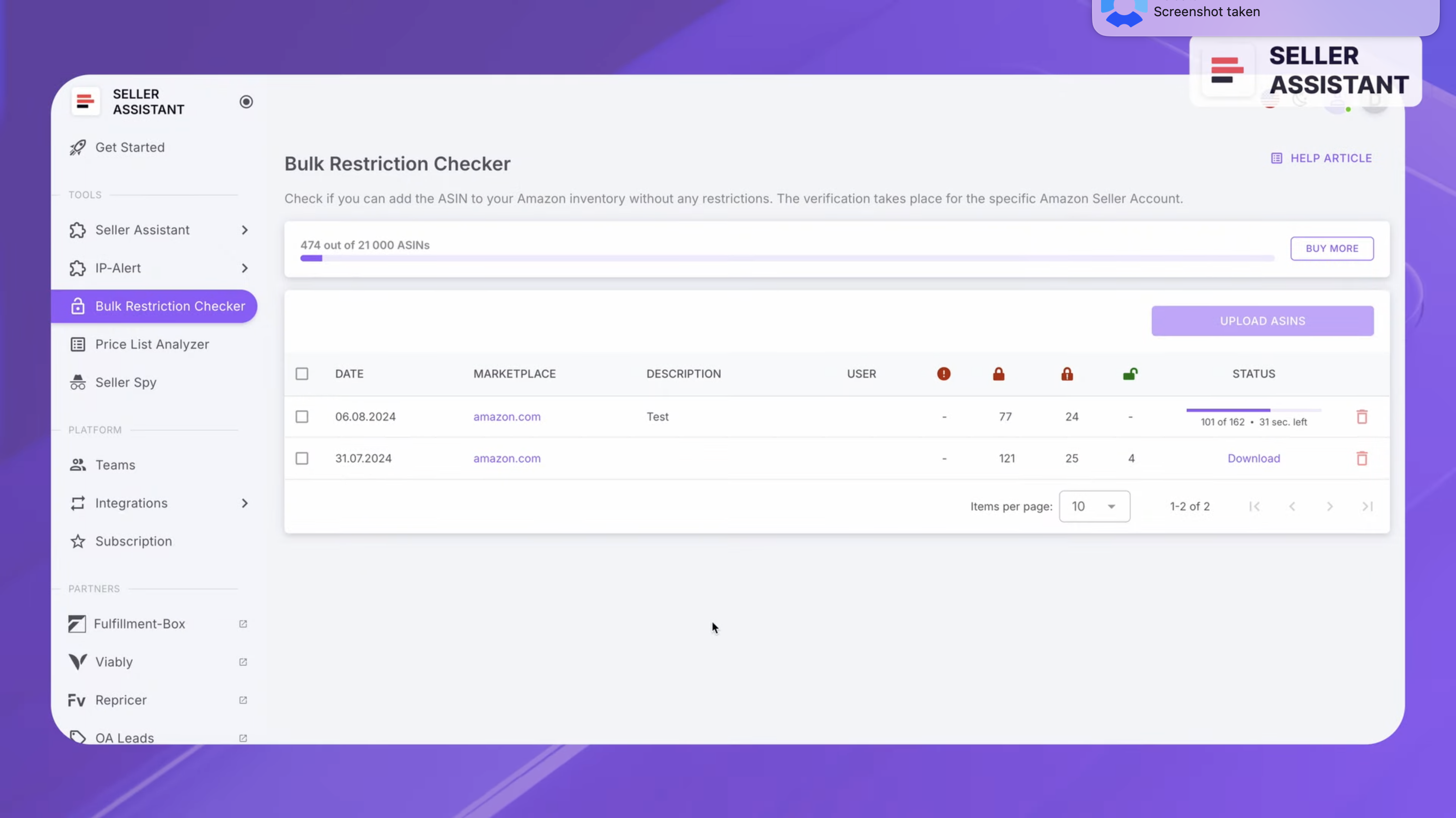 Bulk Restriction Checker