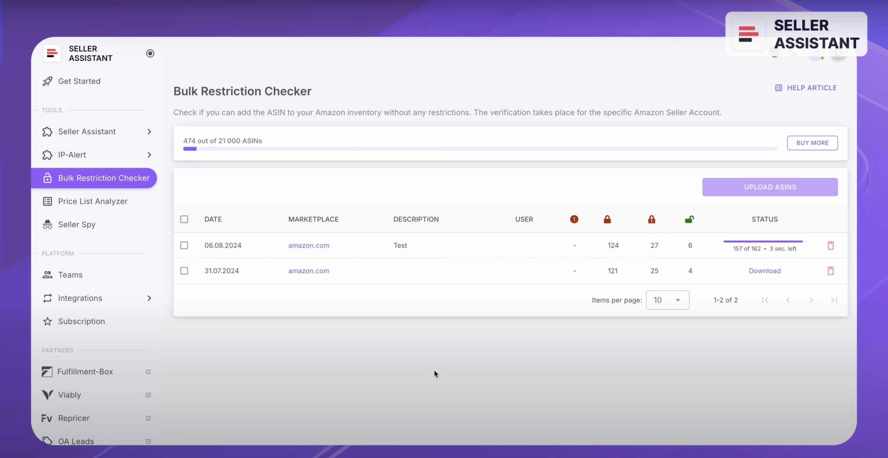 Bulk Restriction Checker