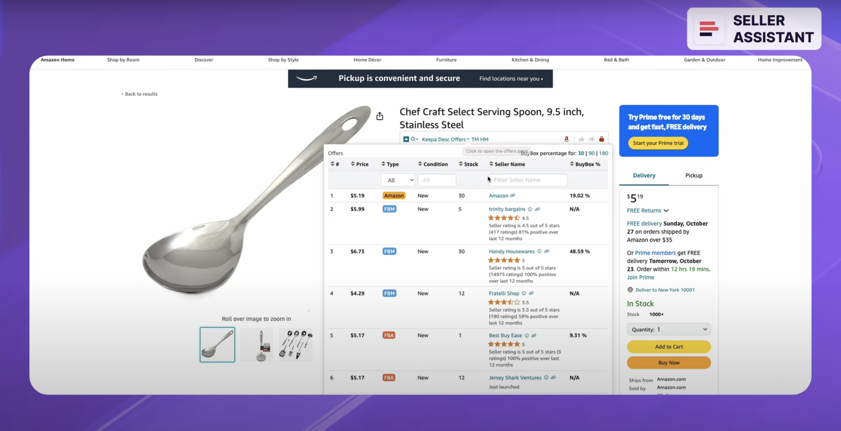 Seller Assistant Offers