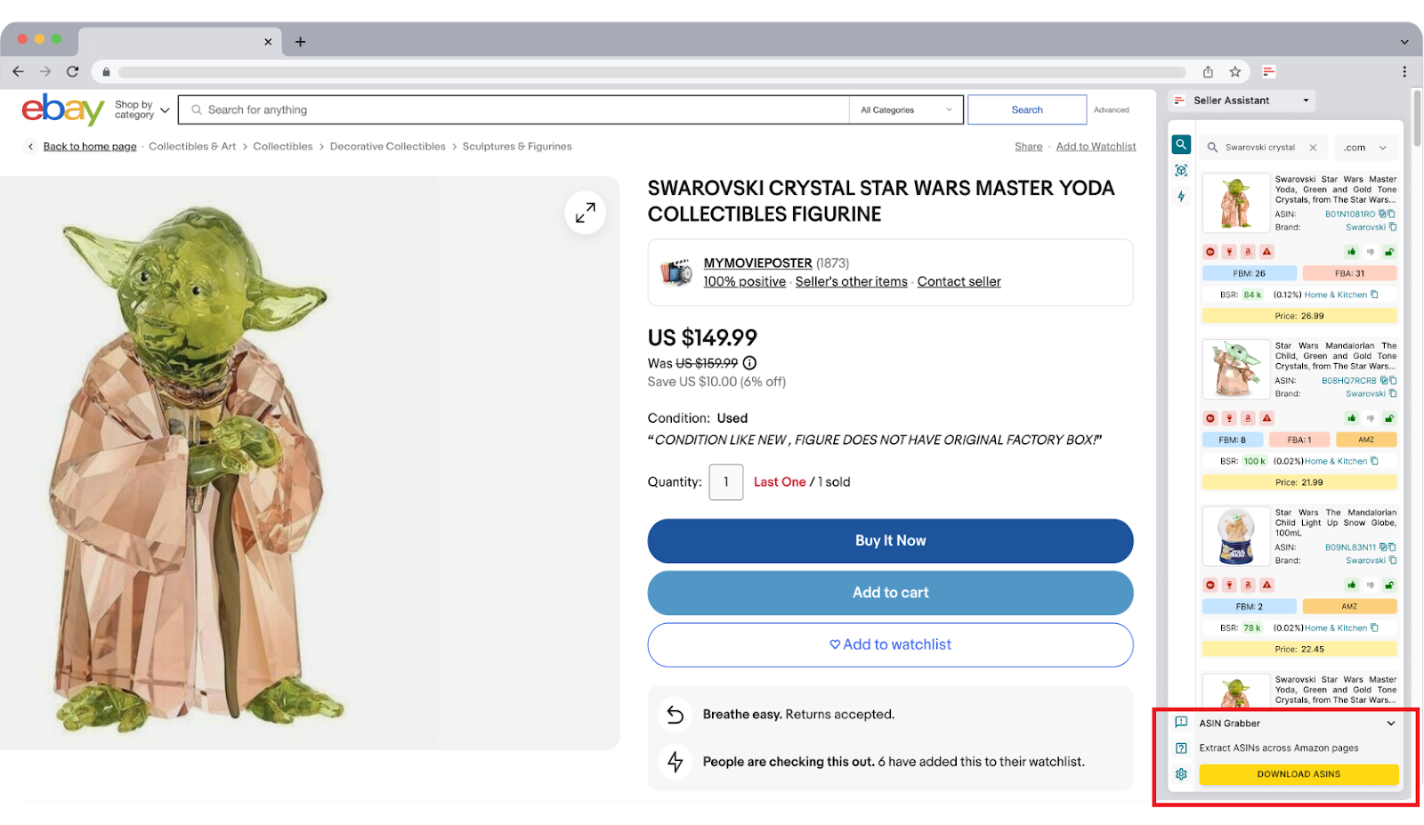 ASIN Grabber by Seller Assistant 