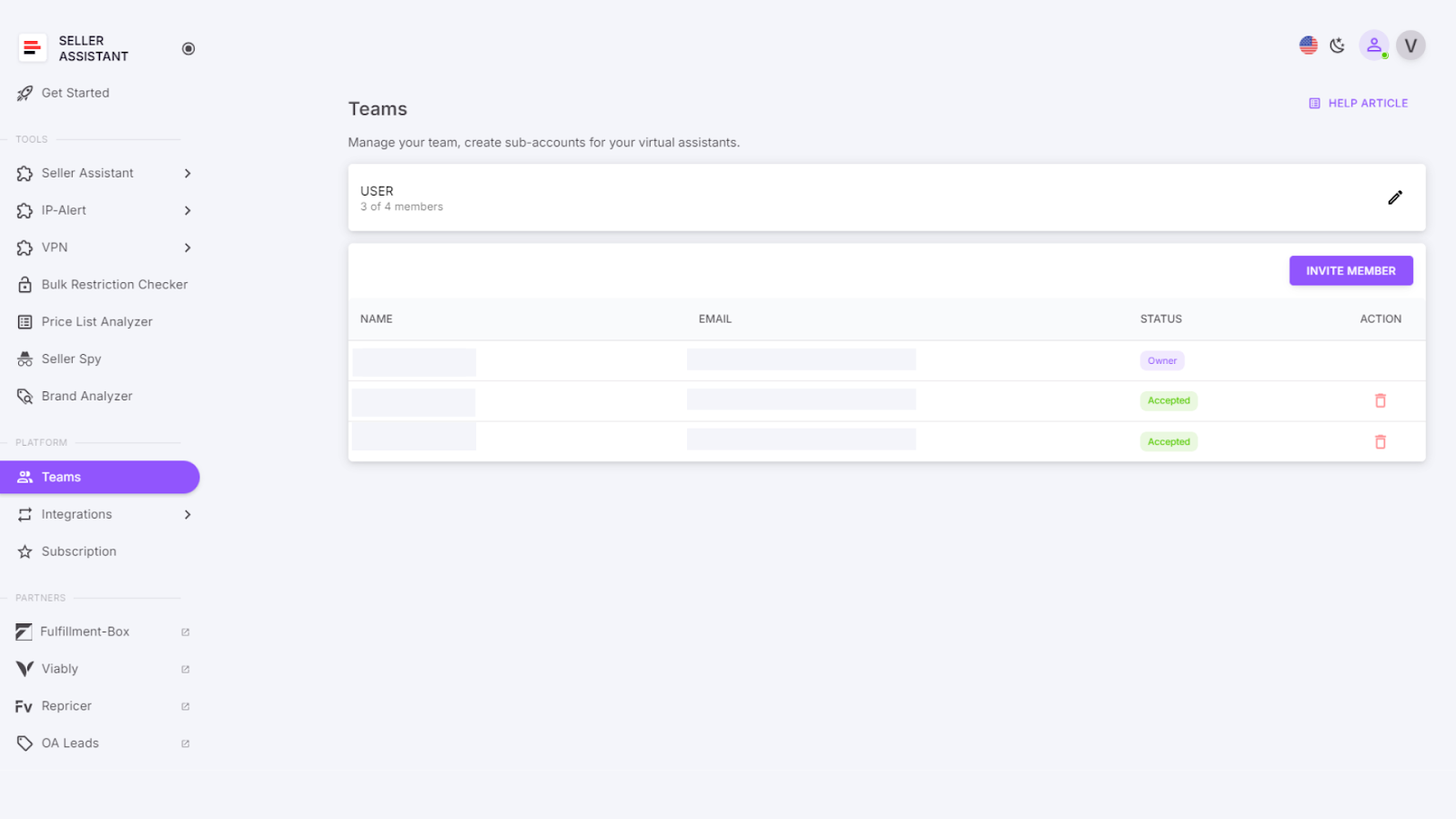 Virtual Assistant Account