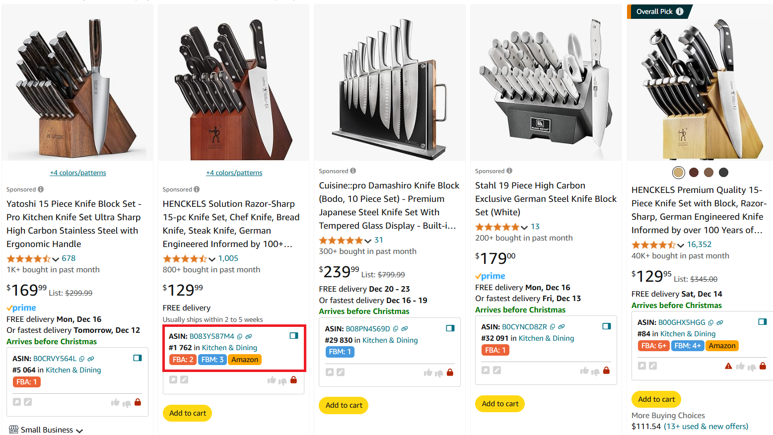 The upper part of Quick View