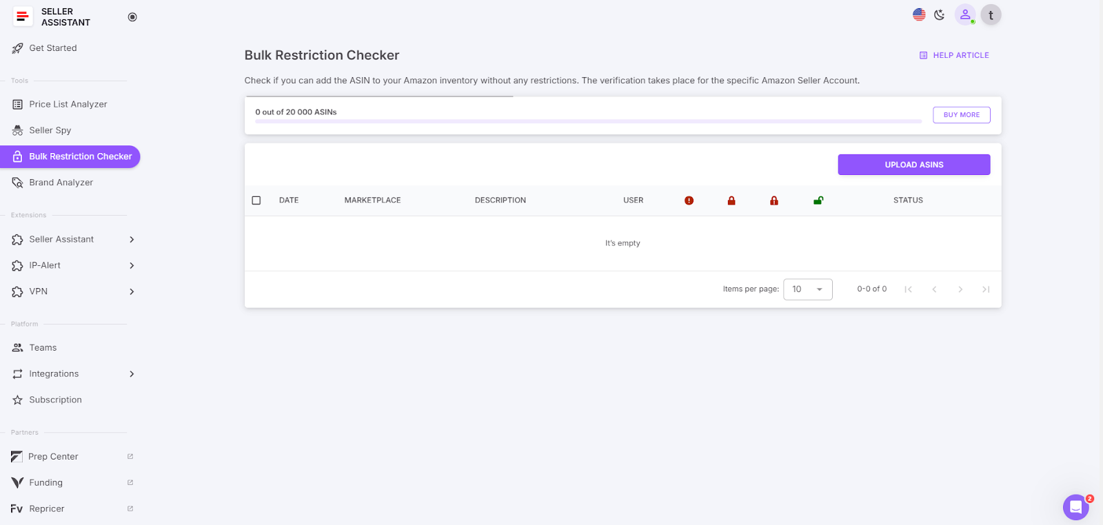 Bulk Restriction Checker