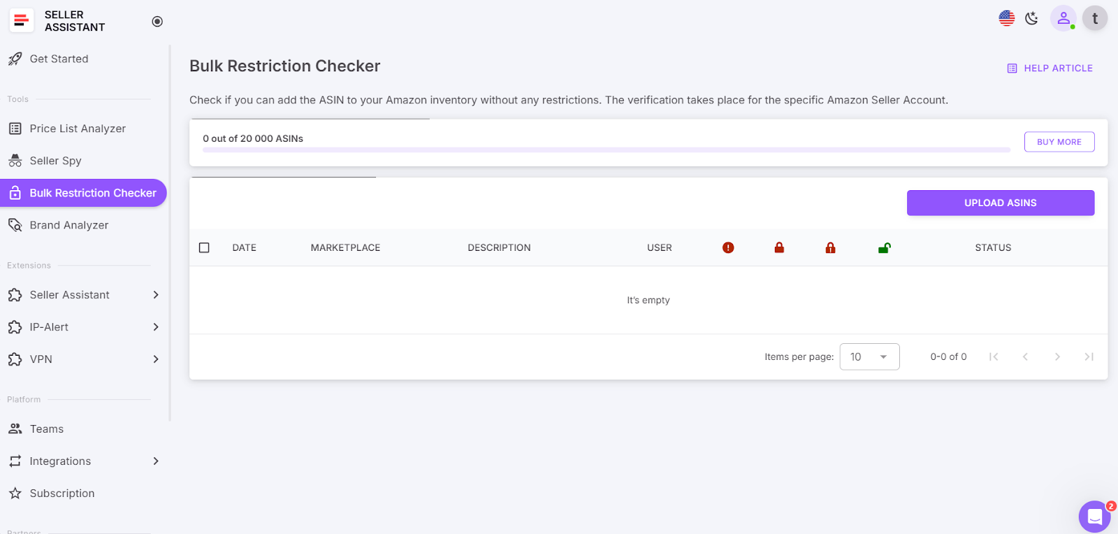 Bulk Restriction Checker 