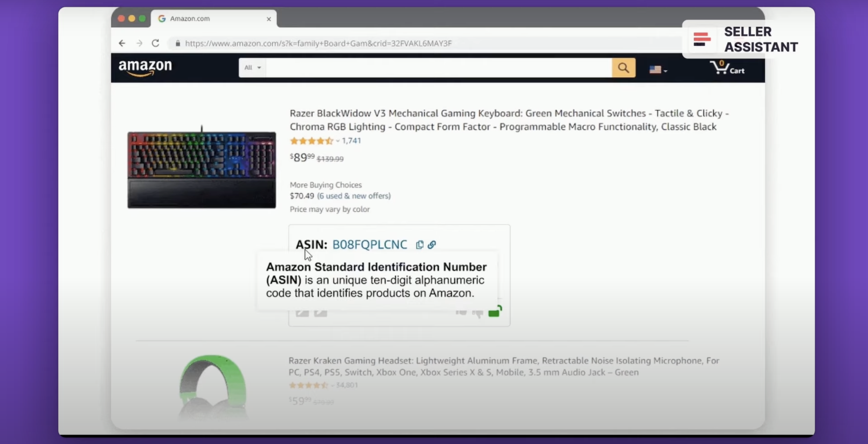 Seller Assistant’s Quick View