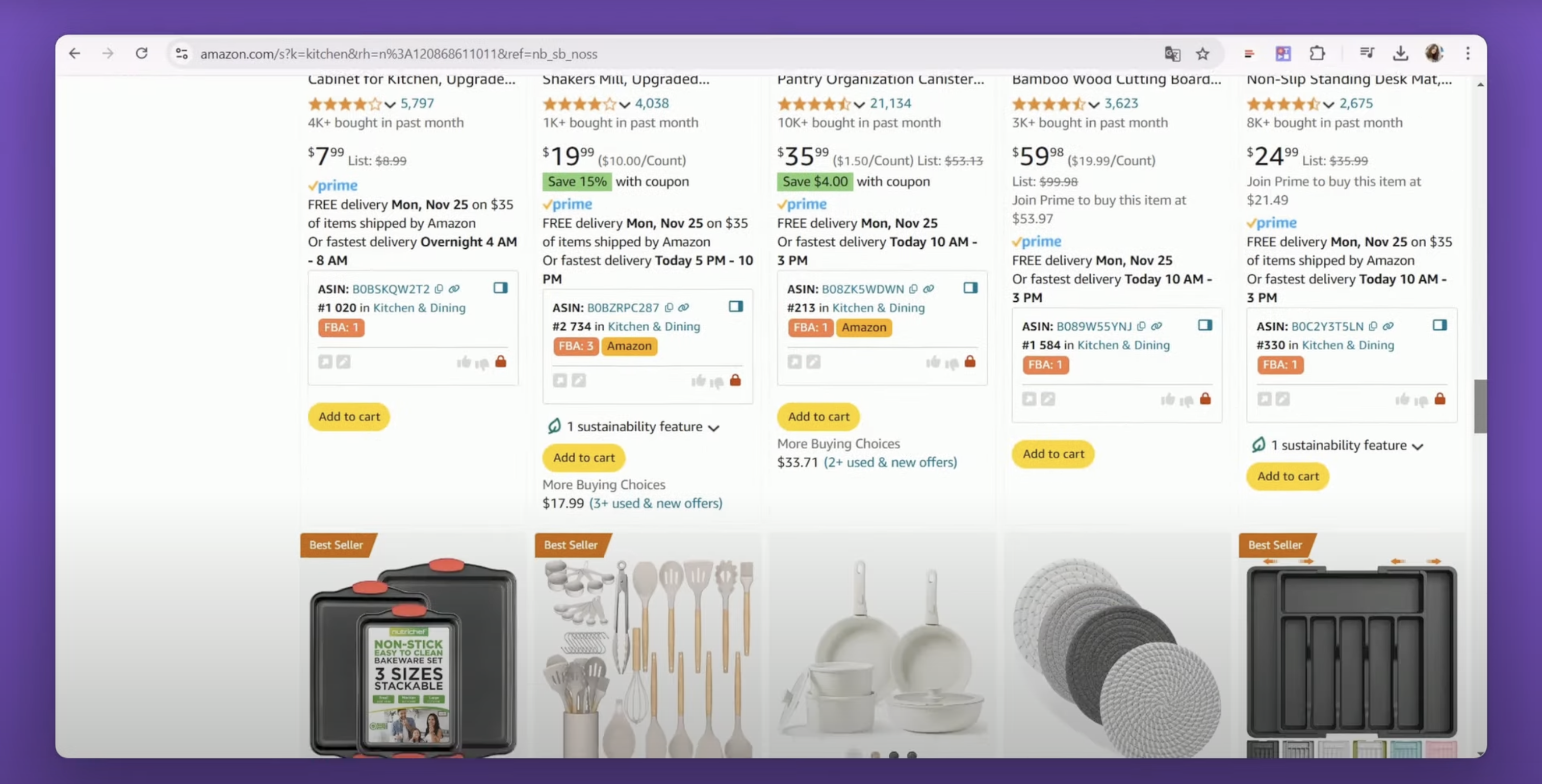 Seller Assistant’s Quick View