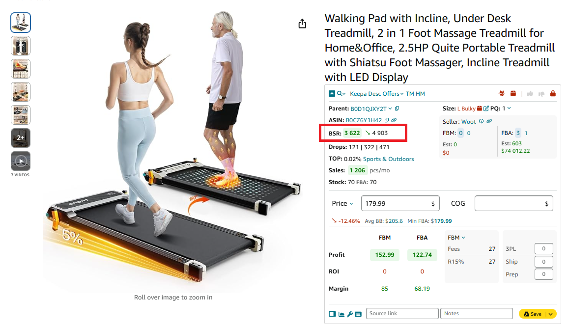 BSR number and trend