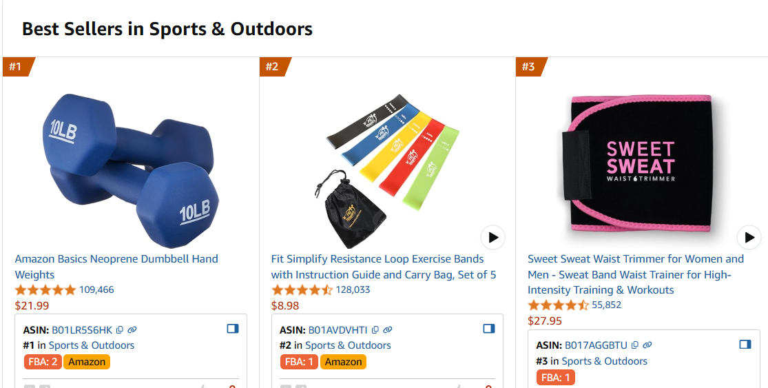 Sports & Outdoors best sellers