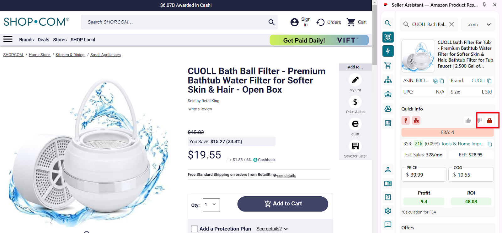 Side Panel View shows restrictions