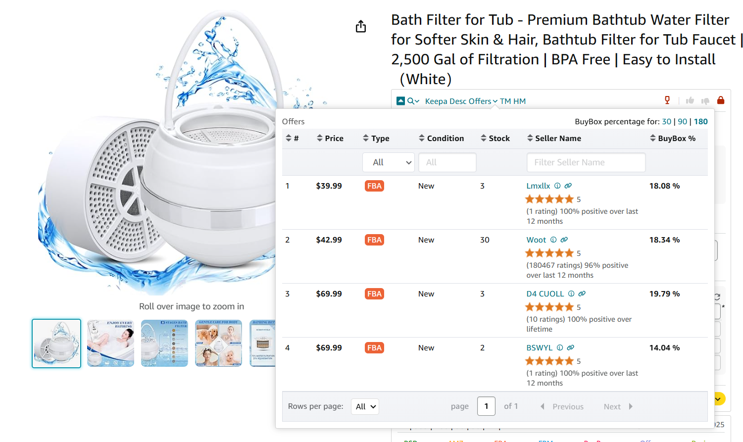 You can see all offers by clicking Offers. 