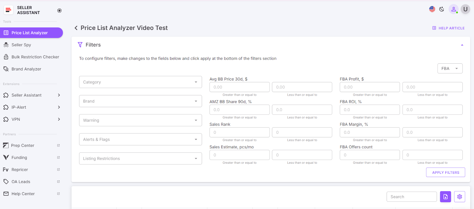 Customize your filters
