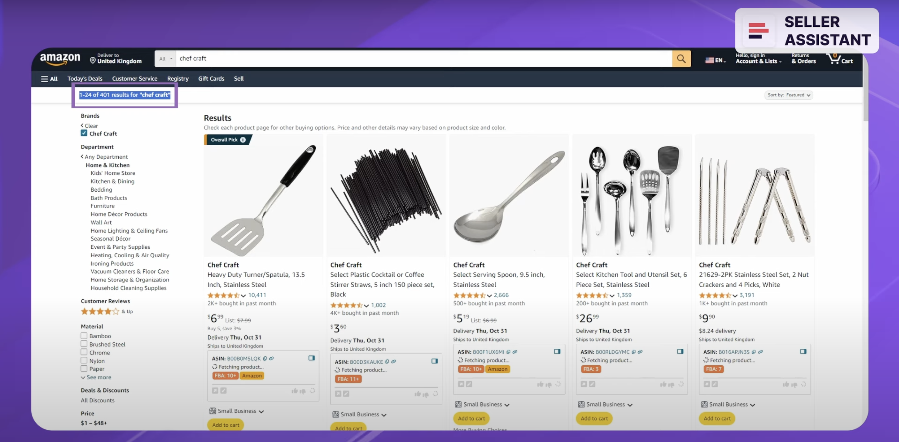 Choose brands that have at least 200 products listed on Amazon