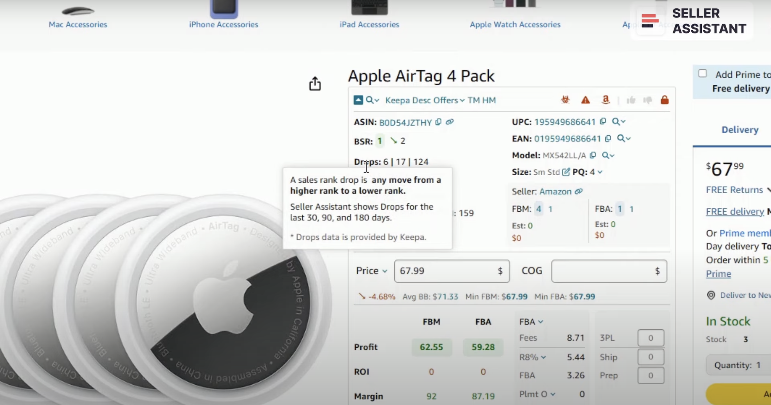 Drops during 30, 90, and 180 days