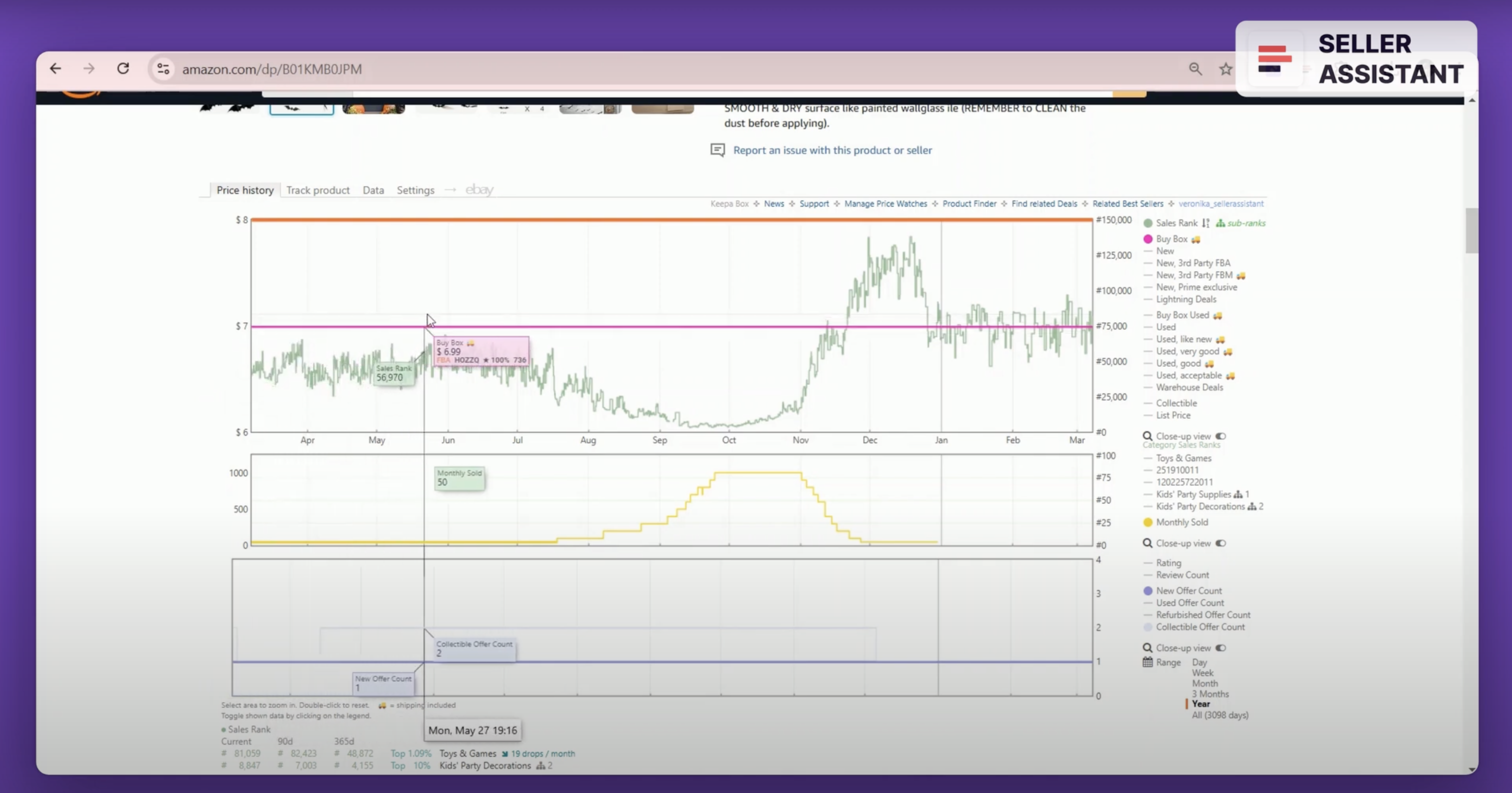Private label seller listing