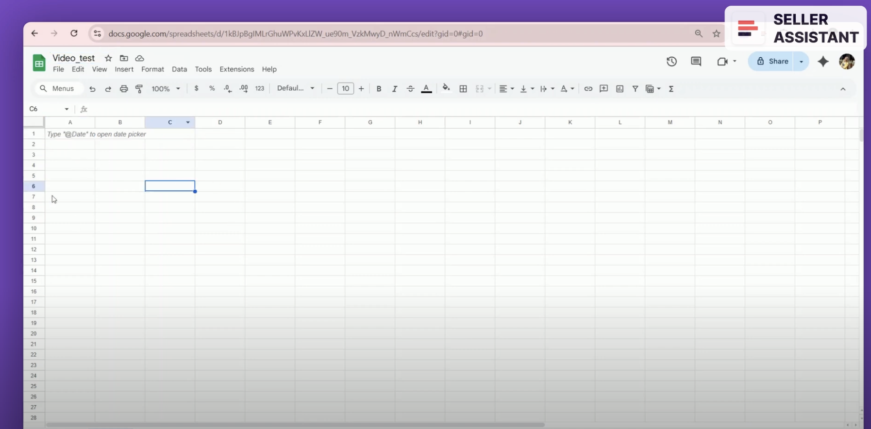 Create a new spreadsheet in your Google Drive that meets the following criteria: