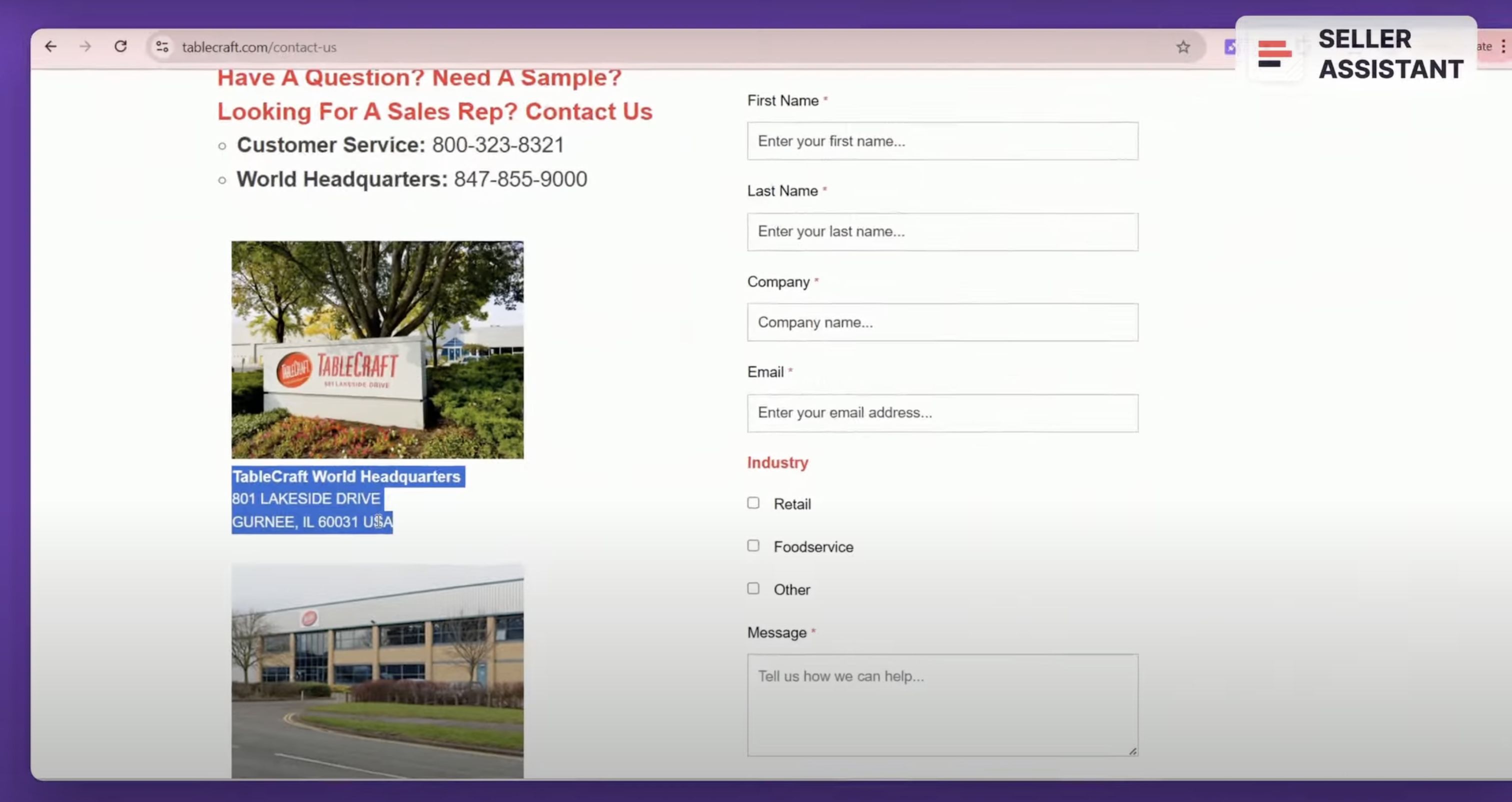 That means it has a U.S. zip code