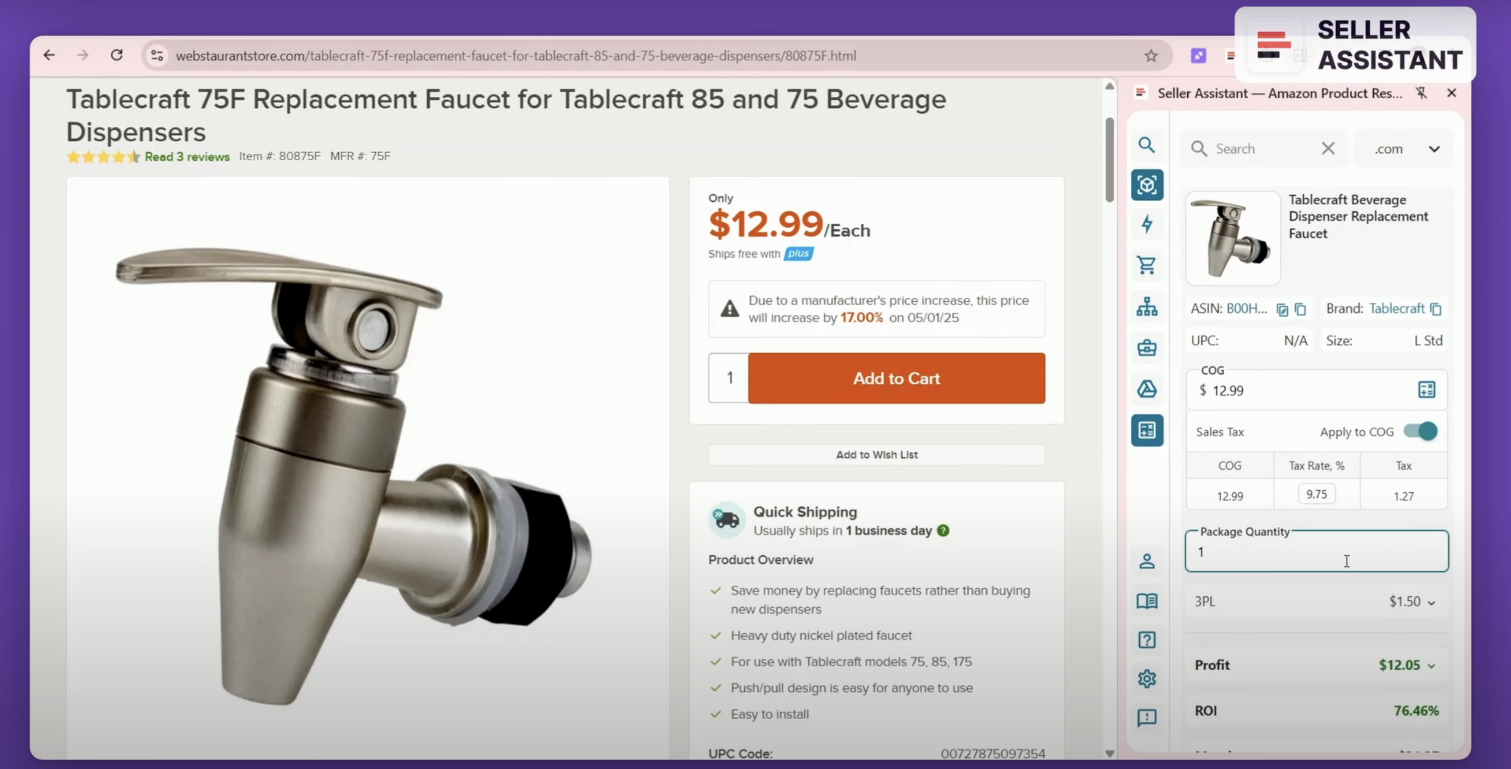Calculating product profitability