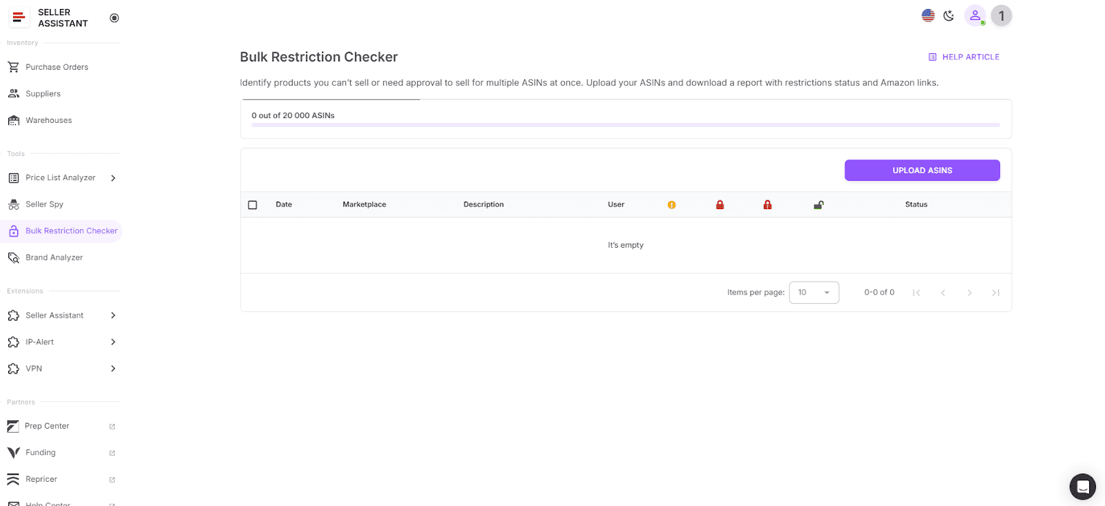 Bulk Restriction Checker
