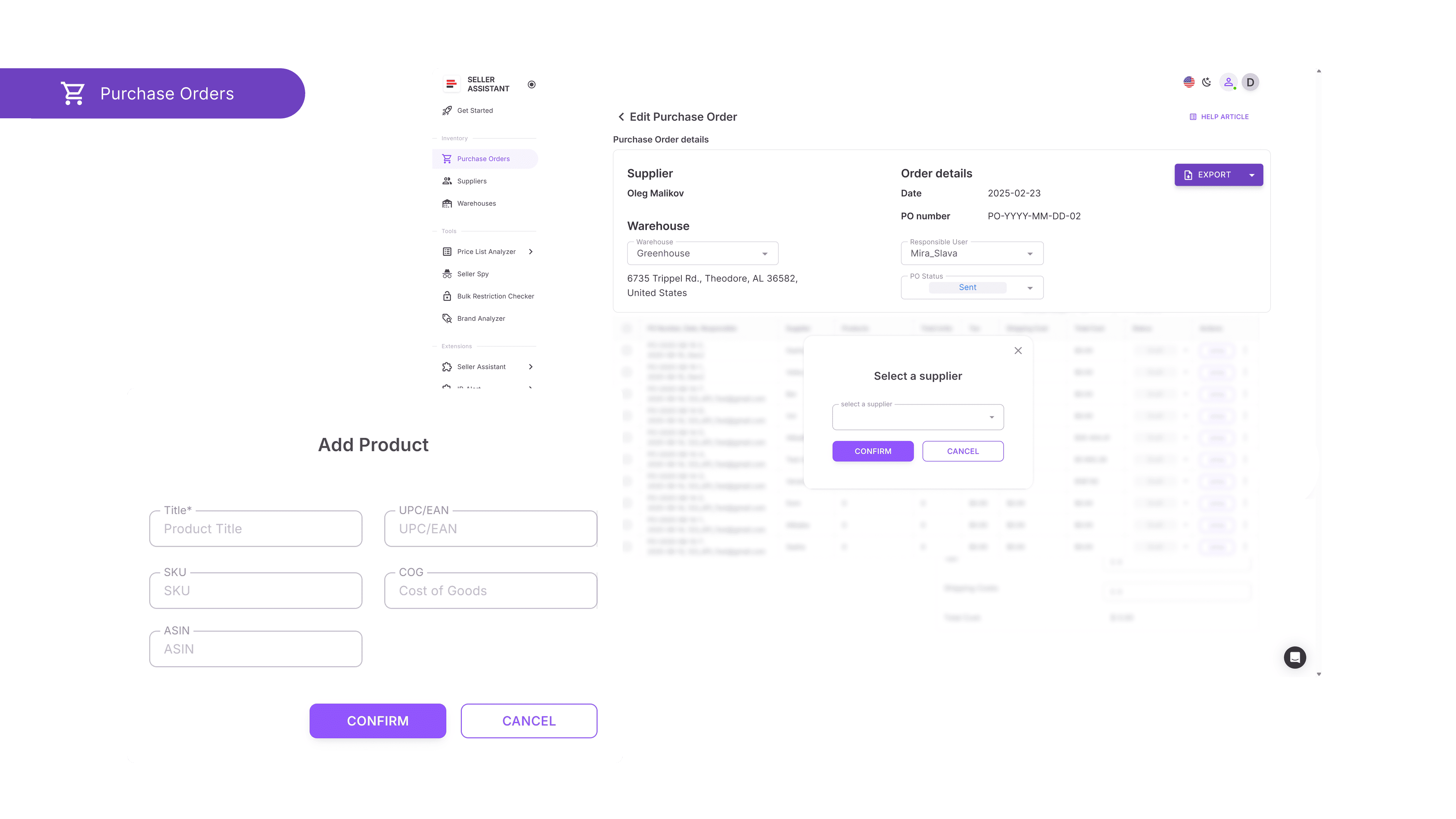 Paso 8. Cree órdenes de compra
